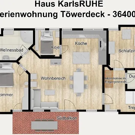 Haus Karlsruhe Toewerdeck Appartement Juist